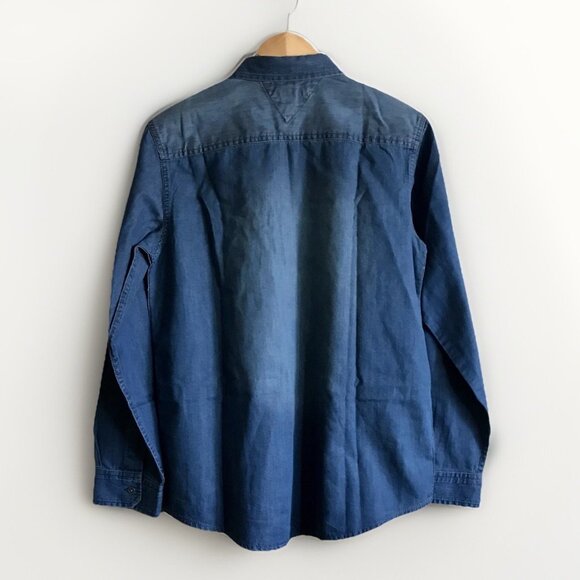 Tommy Hilfiger Youth boys long sleeve button‎ up shirt size L 16-18 Years - Picture 2 of 6
